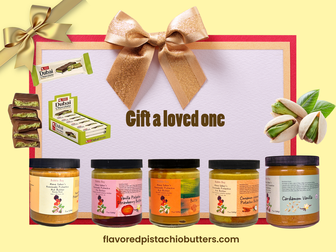 Custom Pistachio Butter 3-Jar Gift Bundle.