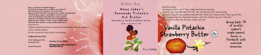 Strawberry Vanilla Pistachio Butter