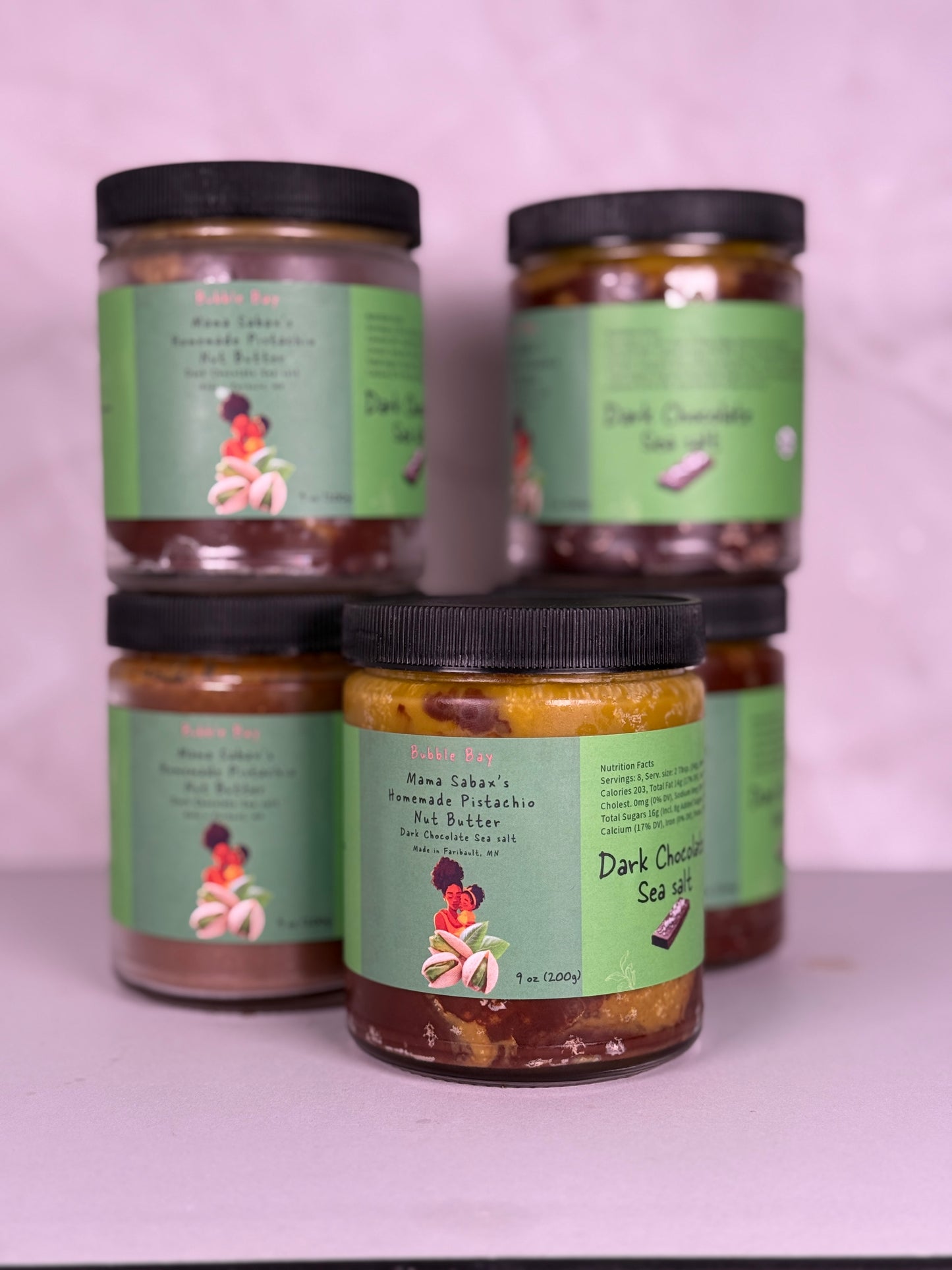 🍫 Dark Chocolate Sea Salt Pistachio Butter