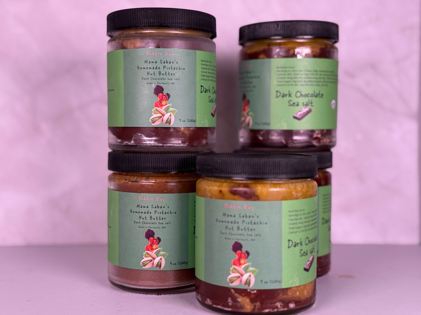 🍫 Dark Chocolate Sea Salt Pistachio Butter