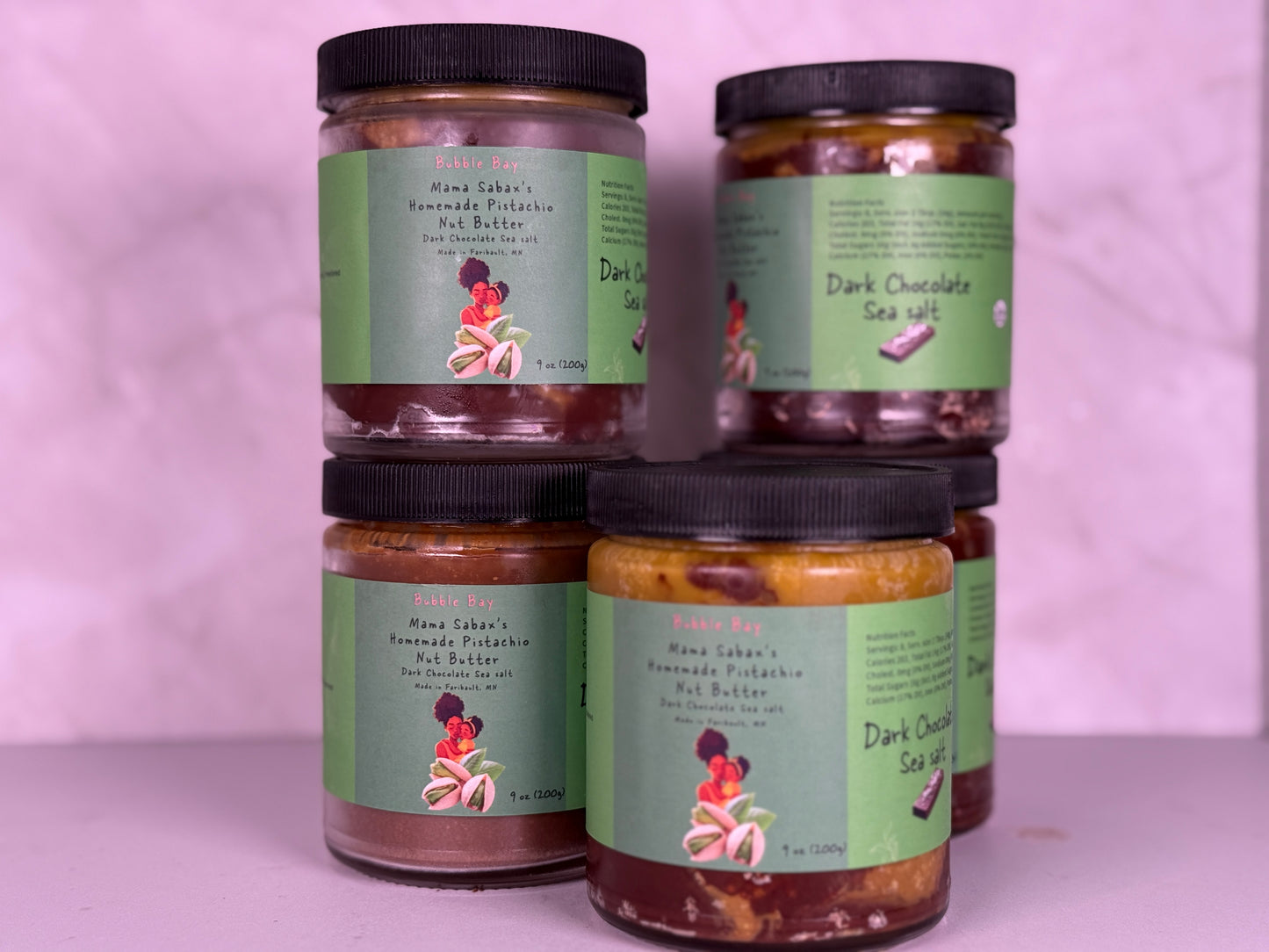 🍫 Dark Chocolate Sea Salt Pistachio Butter