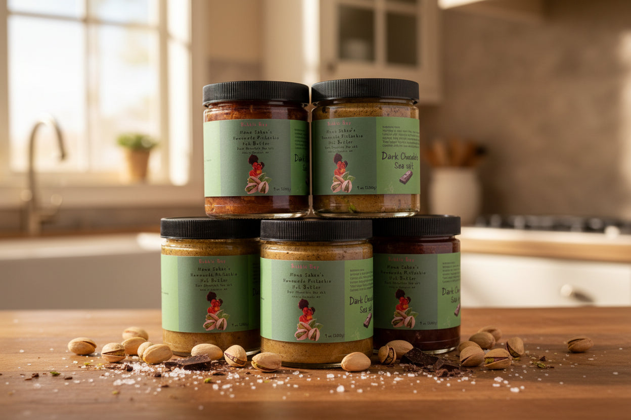 🍫 Dark Chocolate Sea Salt Pistachio Butter