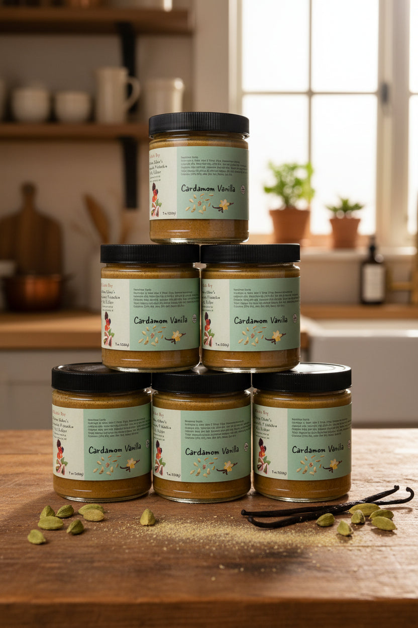 🌿 Cardamom Vanilla Pistachio Butter