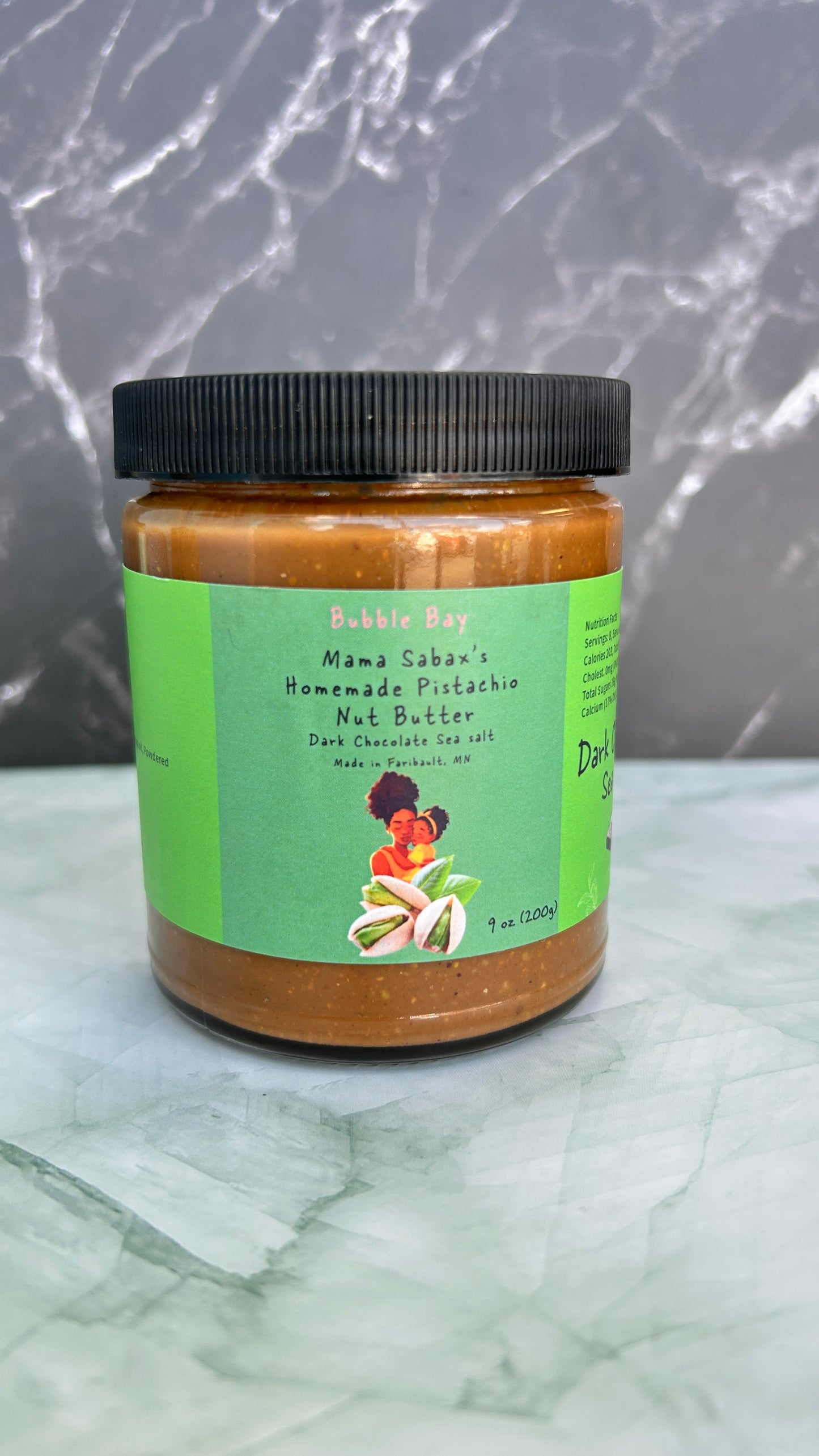 🍫 Dark Chocolate Sea Salt Pistachio Butter